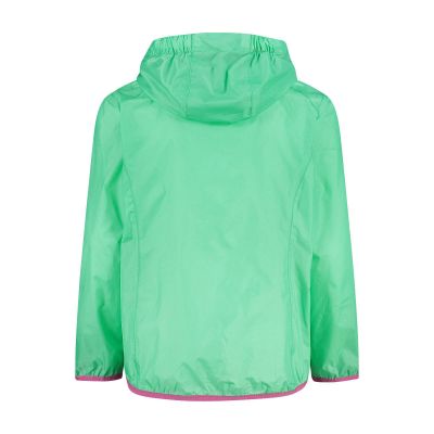 3. CMP Kid G Jacket Rain Fix Hood Lightweight Green (3X53255-E306)