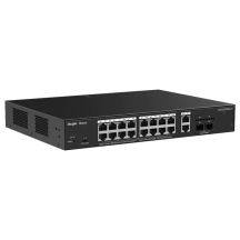 Ruijie Networks RG-ES220GS-LP Managed Network Switch L2 Gigabit Ethernet (10/100/1000) Supports PoE Desktop Black