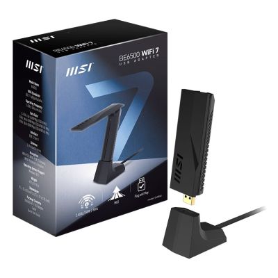 5. MSI BE6500 WiFi7 USB Stick - Dongle adapter USB 3.2 Gen 1 (3.1 Gen 1)