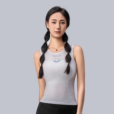 5. Rockbros YDBX001 Women's Quick-Dry Sleeveless Cycling Jersey XL / XXL - White