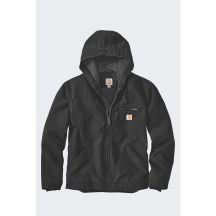 Carhartt Washed Duck Sherpa Lined Black Jacket
