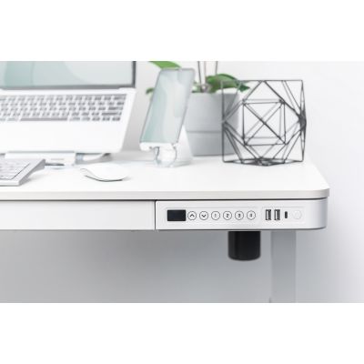 7. Digitus Desk with electric height adjustment, USB charging station and drawer