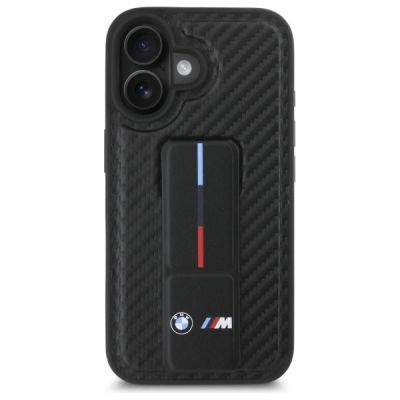 3. BMW M Grip Stand Smooth and Carbon case for iPhone 16 - black