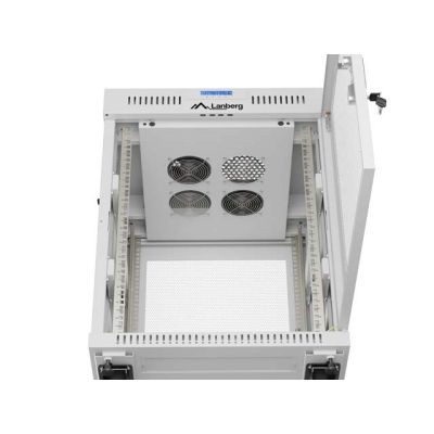 25. LANBERG FLOOR CABINET 19" 15U 600X800 LCD GRAY