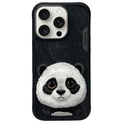 Nimmy Big Eyed Pet 2.0 Panda case for iPhone 16 Pro Max - black