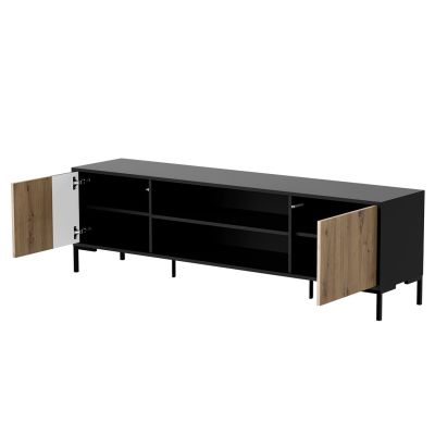 2. MERCI TV cabinet 180x40x53.5 black/artisan oak