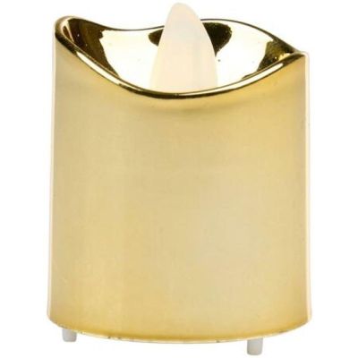 14. SET OF 4 GOLD TEA LIGHT LED CANDLES