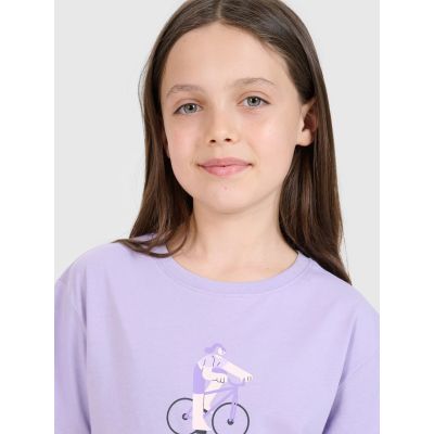 Girls' printed t-shirt 4F4FJRSS25TTSHF2645-52S