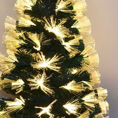 16. DECORATIVE FIBER OPTIC CHRISTMAS TREE WARM WHITE 120CM
