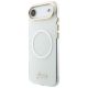 3. Guess IML Gradient Script Metal MagSafe Case for iPhone Air - White