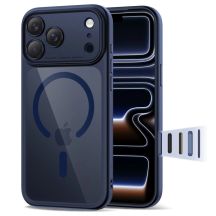 Tech-Protect Magpeak Magsafe CC Case for iPhone 17 Pro Max - Clear Navy Blue