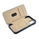 16. iCarer CE Oil Wax Premium Leather Folio Case iPhone 14 Plus magnetic flip case MagSafe blue (AKI14220707-BU)