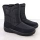 6. Women's flat insulated snow boots, black, Potocki SU33310
