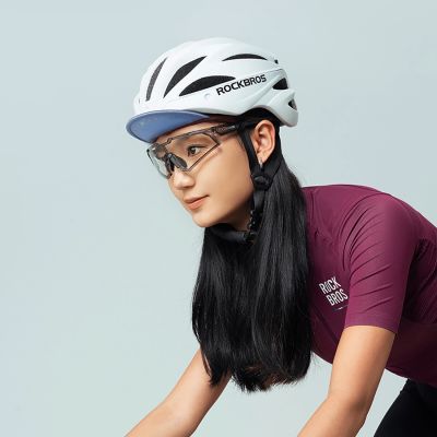 3. Rockbros Cycling Cap with Helmet Visor - Red