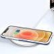 7. Clear 3in1 case for iPhone 12 blue frame gel cover
