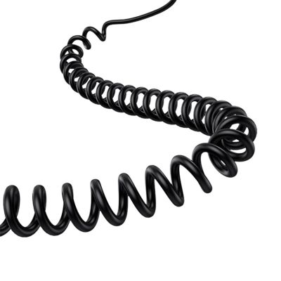 4. Baseus Tiny Star 30W Car Charger with Built-in Spiral USB-C Cable - Black