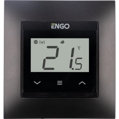 ENGO Controls E55-B - Internet, flush-mounted temperature controller for 55x55 frame, Wi-Fi