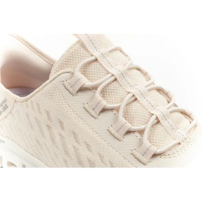 6. Skechers Glide-Step women's sneakers comfortable ecru slip-ins