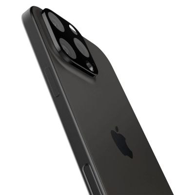 3. Spigen Optik.tR Camera Protector for iPhone 14 Pro / Pro Max / 15 Pro / Pro Max / 16 Pro / Pro Max - Black 2 pcs.