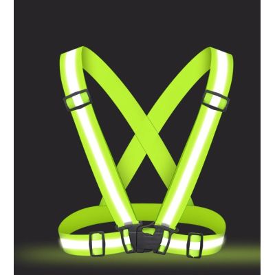 6. Adjustable reflective harness for a running bike - orange