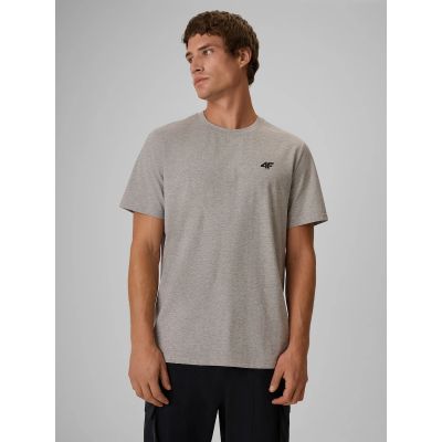 Men's regular plain T-shirt 4F 4FRMM00TTSHM4192-27M