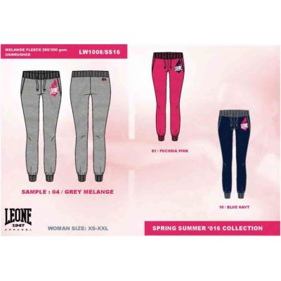 4. LEONE LW1008/S16 women's long trousers navy blue "S"