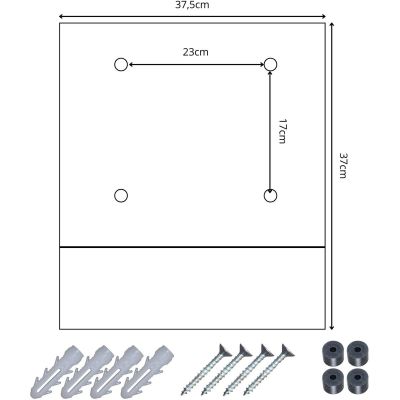 16. MAILBOX 37X37X10.5CM 1067551 SASKA GARDEN