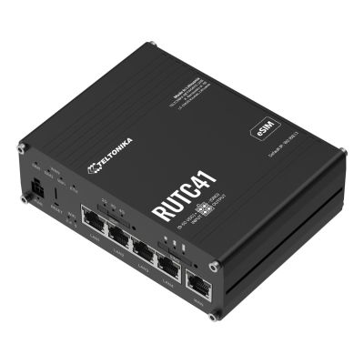 Teltonika RUTC41 Wireless Router Gigabit Ethernet Dual-band (2.4 GHz/5 GHz) 5G Black