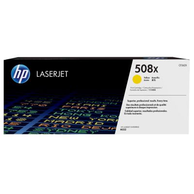 90. HP 508X High-Capacity Yellow Original LaserJet Toner Cartridge