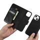12. iCarer Oil Wax Wallet Case 2in1 Cover iPhone 14 Plus Anti-RFID Leather Flip Case Black (WMI14220723-BK)