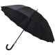 2. Semi-Automatic Long Umbrella, 16 Ribs, Black, SEMI LINE