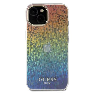 3. Guess IML Faceted Mirror Disco Iridescent case for iPhone 14 / 15 / 13 - multicolor