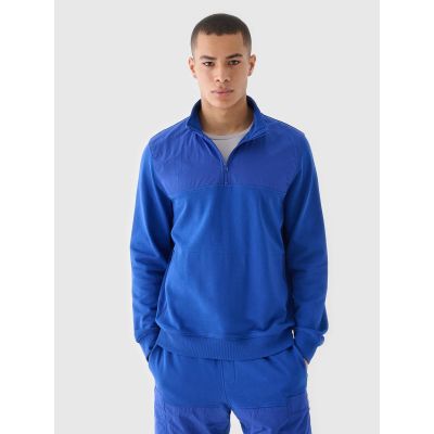Men's sweatshirt without zipper, without hood, 4F 4FRSS24TSWSM2035-36S
