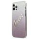 2. Guess GUHCP12MPCUGLSPI iPhone 12/12 Pro 6.1" pink/pink hardcase Glitter Gradient Script