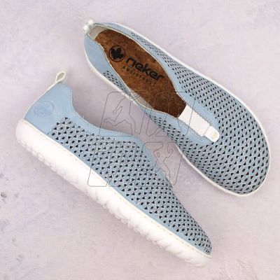 8. Comfortable openwork shoes Rieker W RKR653 blue