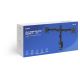 3. SAVIO DOUBLE DESK MOUNT FOR MONITORS 17" - 32" 2X 2 - 9 KG UM-03