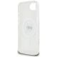 7. Karl Lagerfeld IML Metal Karl Head MagSafe Case for iPhone 16e White