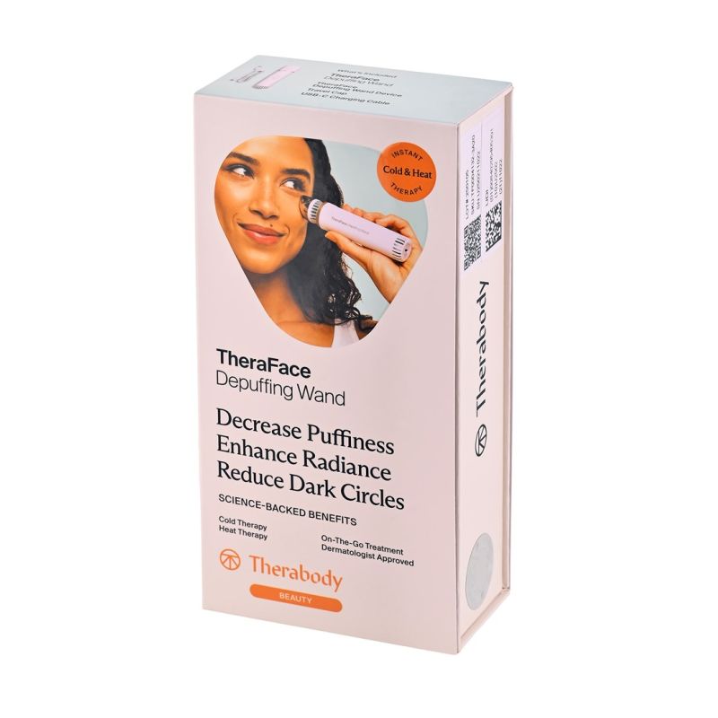 9. Therabody TheraFace Depuffing Wand (White) – Facial Treatment Wand