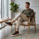 6. Men's brown shoes Vanhorn 18301