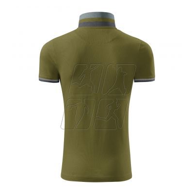 3. Malfini Collar Up M MLI-256A3 avocado green polo shirt