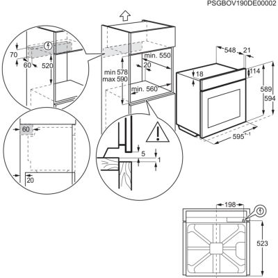 13. ELECTROLUX EOF4P56X Oven with Pyrolytic Cleaning