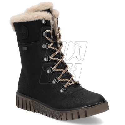 4. Rieker W Y3424-00 RKR745 fur ankle boots