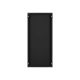 9. Lanberg WF01-6627-10B single-section cabinet (27U; 1300mm / 600mm / 600 mm; wall-mounted; Glass; 19''; black)