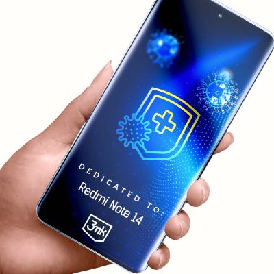 4. Antibacterial protective film 3mk SilverProtection+ for Xiaomi Redmi Note 14 4G