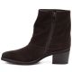 3. Women's leather cowboy boots with rolled-up upper, chocolate Potocki JE19497