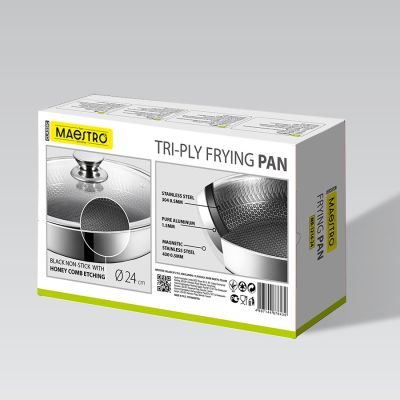 6. Frying pan with lid 24cm MR-1216-24 MAESTRO