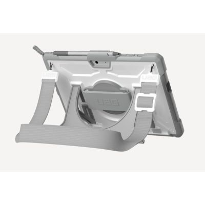 3. UAG Plasma - protective case with stand and shoulder and hand strap for Microsoft Surface Go 1/2/3/4 G (OEM version) (white/gray)