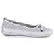 2. Women's leather ballerinas openwork white Artiker 58C0783