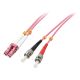 LINDY LWL-Duplex cable LC/ST OM4 10m 50/125¦m Multimode
