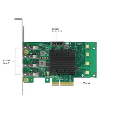 4. Unlock PCI Express x4 to 4 x external card